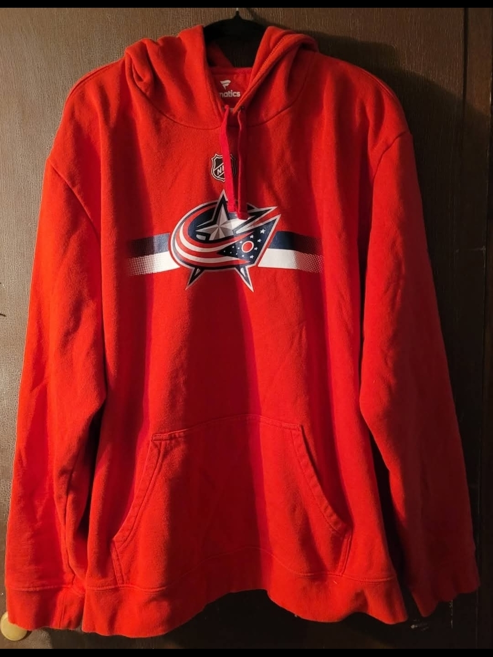 Fanatics Columbus Blue Jackets Red Pullover Hoodie